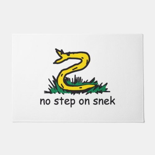 No step on snek memes Gadsden parody SnekRight Doormat