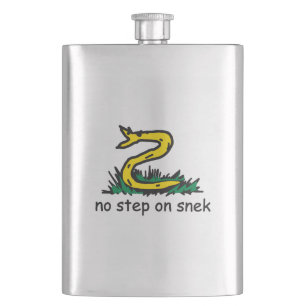 No step on snek memes Gadsden parody SnekRight Flask
