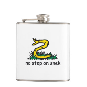 No step on snek memes Gadsden parody SnekRight Flask