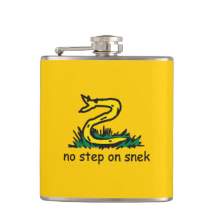 No step on snek memes Gadsden parody SnekRight Flask