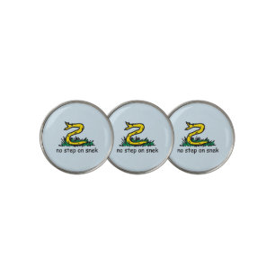 No step on snek memes Gadsden parody SnekRight Golf Ball Marker