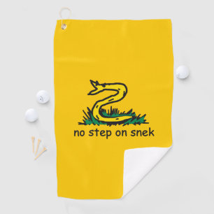 No step on snek memes Gadsden parody SnekRight Golf Towel