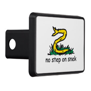 No step on snek memes Gadsden parody SnekRight Hitch Cover