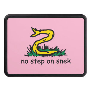 No step on snek memes Gadsden parody SnekRight Hitch Cover