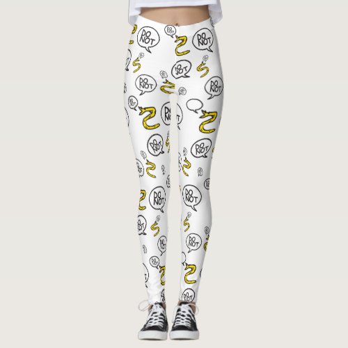 No step on snek memes Gadsden parody SnekRight Leggings