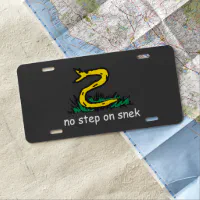 Snekright gadsden flag parody meme no step on snek sticker