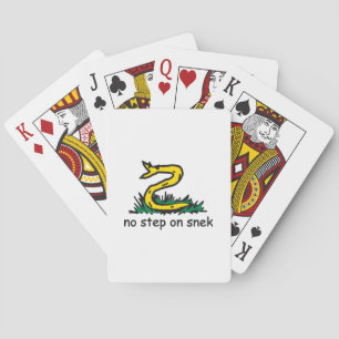 No step on snek memes Gadsden parody SnekRight Poker Cards