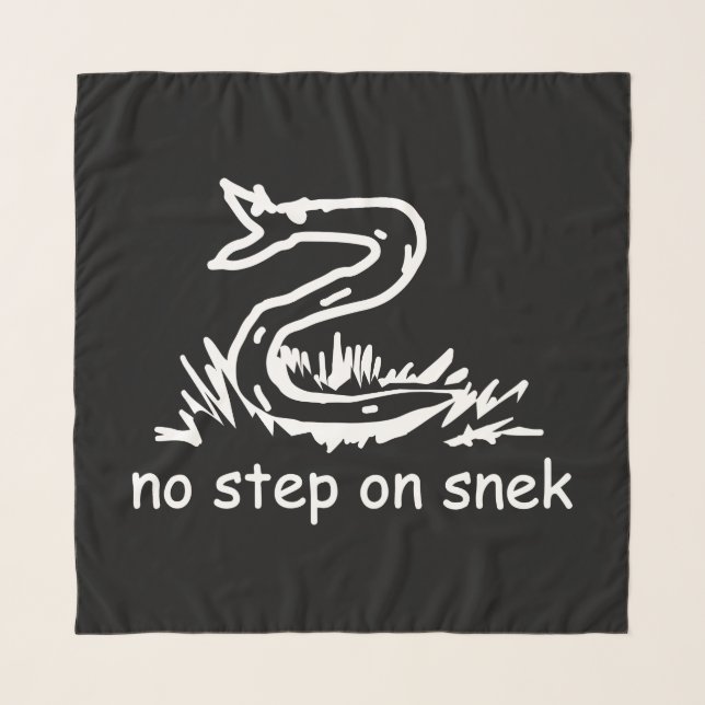 No step on snek memes Gadsden parody SnekRight Scarf (Front)