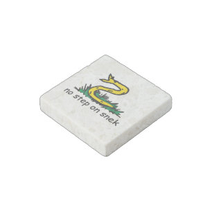 No step on snek memes Gadsden parody SnekRight Stone Magnet