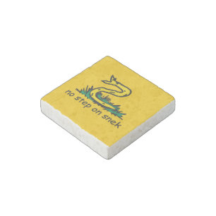 No step on snek memes Gadsden parody SnekRight Stone Magnet