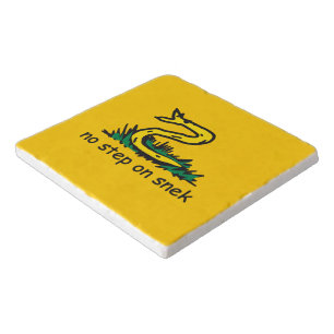 No step on snek memes Gadsden parody SnekRight Trivet