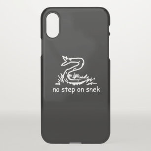 No step on snek memes Gadsden parody SnekRight iPhone X Case