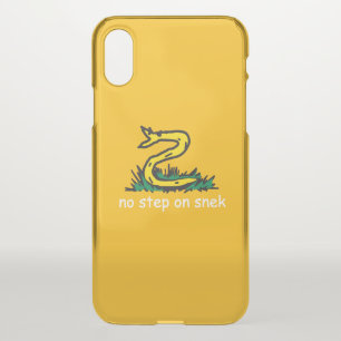 No step on snek memes Gadsden parody SnekRight iPhone X Case