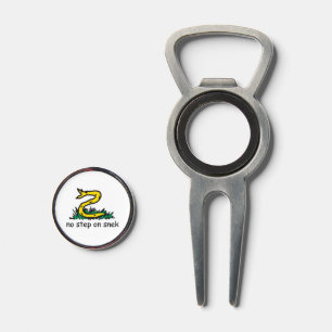 No step on snek memes Gadsden SnekRight yellow Divot Tool