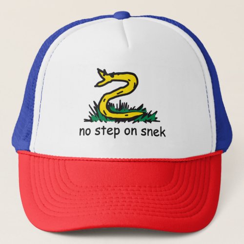 No step on snek memes Gadsden SnekRight yellow Trucker Hat