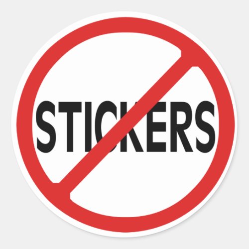 No Stickers