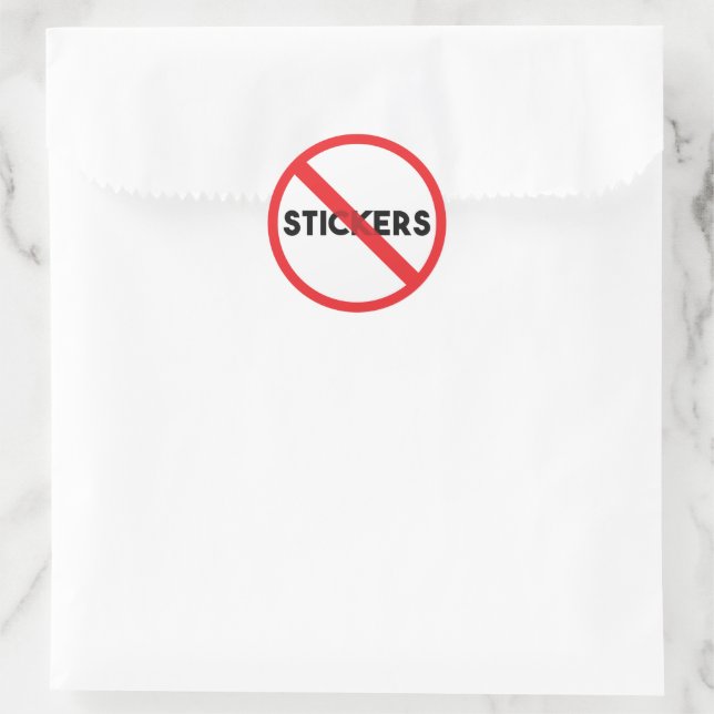 No Stickers Stickers (Bag)