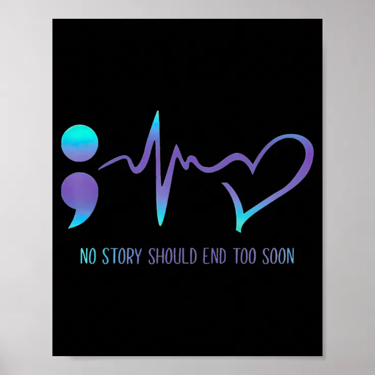 Suicide Awareness Wolf Sticker - No Story Should End Too Soon Decal For Cars & Laptops