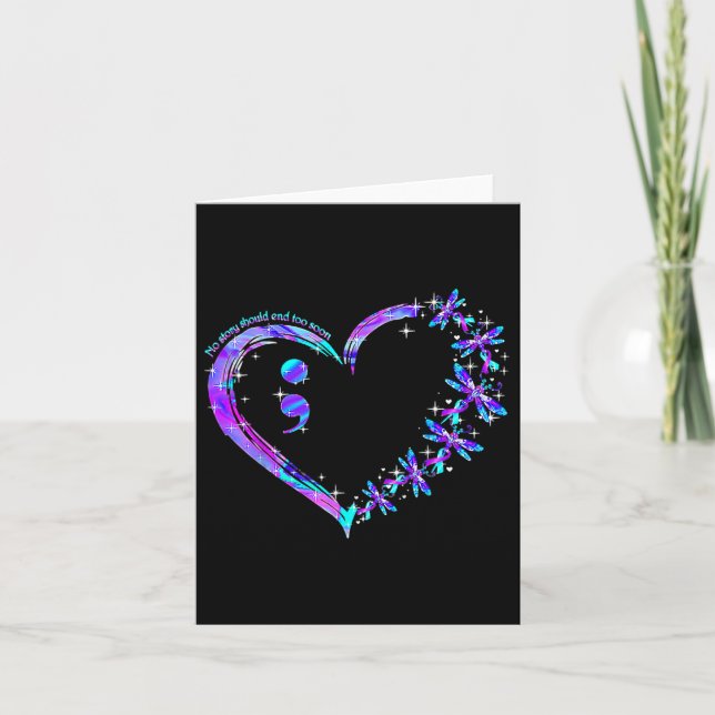 No Story Should End Too Soon Suicide Prevention Aw Card (Front)