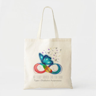 No Story Should End Too Soon Type 1 Diabetes Aware Tote Bag