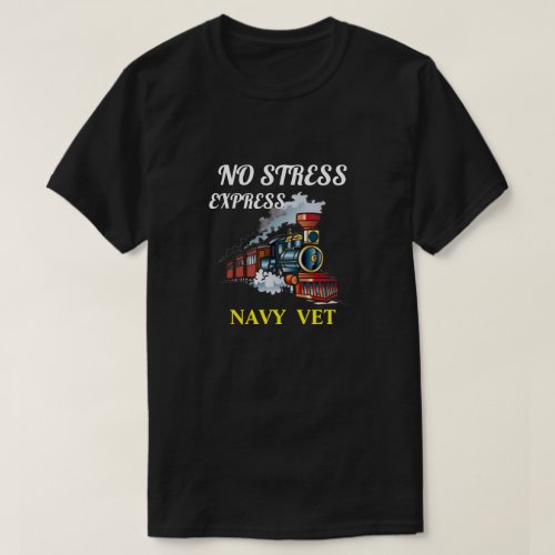 No Stress Express US Navy Vet T_Shirt