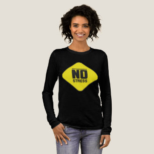 No Stress Long Sleeve T-Shirt Tri-Blend Shirt