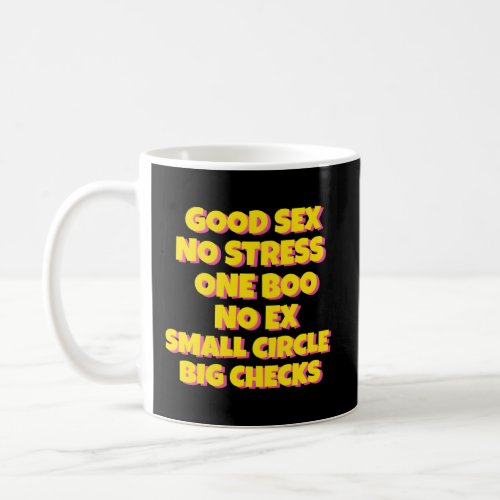No Stress One Boo Small Circle Big Checks I On Bac Coffee Mug