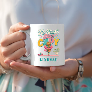 No Stress Stay Capy - Yoga Capybara Coffee Mug