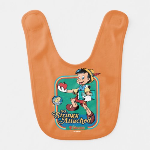 No Strings Attached Pinocchio Baby Bib