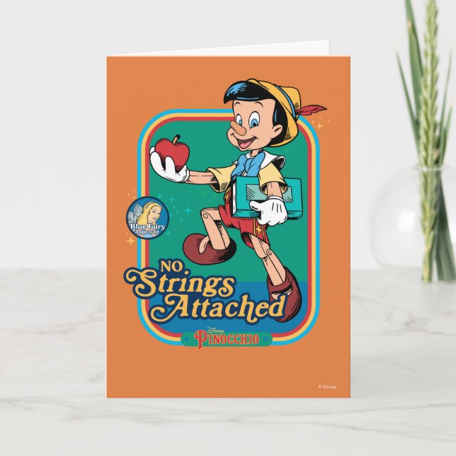 No Strings Attached Pinocchio Card (Front)