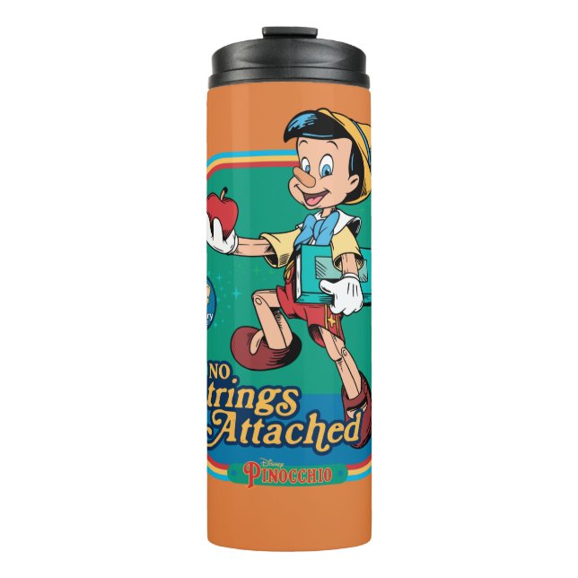 No Strings Attached Pinocchio Thermal Tumbler (Front)