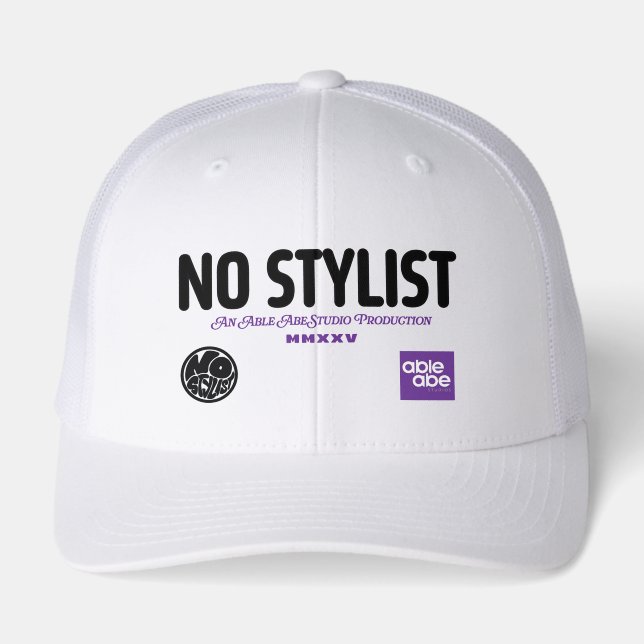 NO STYLIST basic retro trucker Hat (Front)