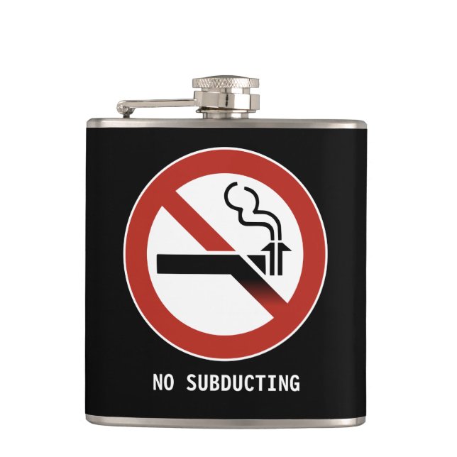 No Subducting Logo Flask (Front)