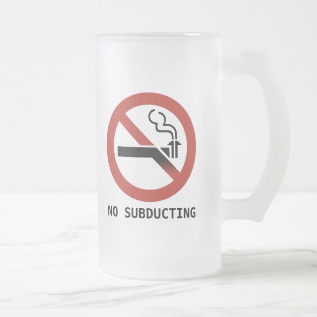 No Subducting Logo Frosted Mug (Right)