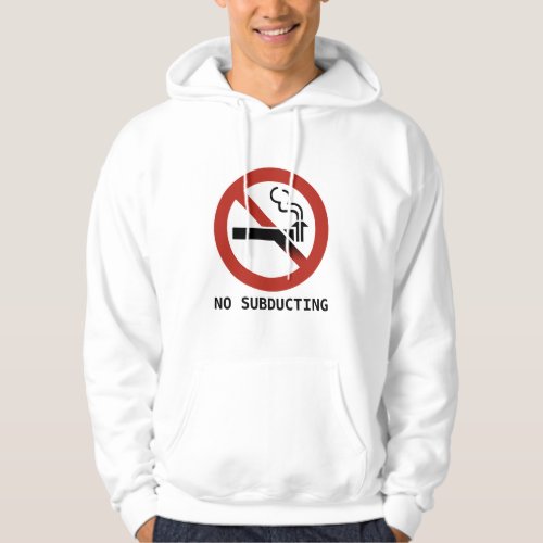 No Subducting Logo Hoodie