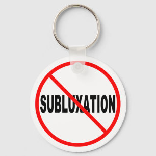 No Subluxation Keychain
