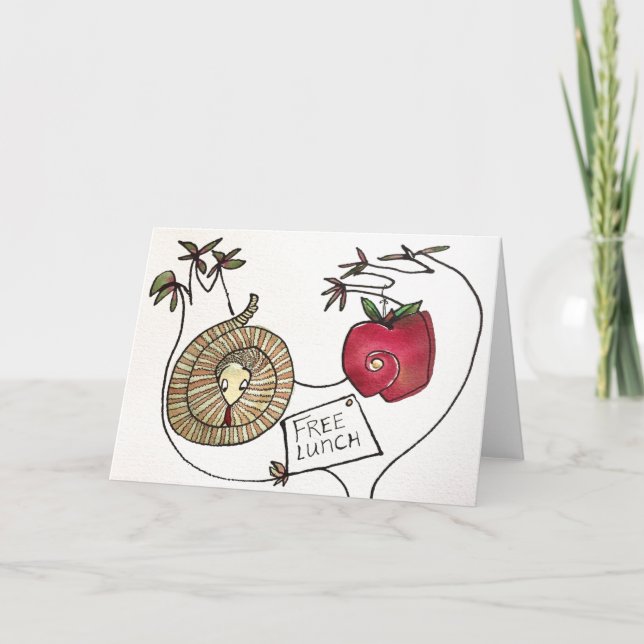 No Such Thing As a Free Lunch Notecard (Front)