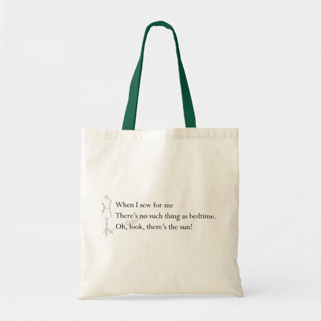 "No Such Thing As Bedtime" tote (Front)