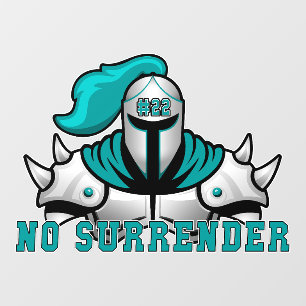 NO SURRENDER Transparent Wall Decal