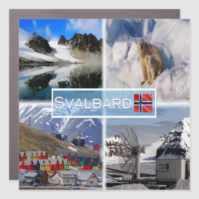 NO Svalbard - Gullybreen Magdalenefjorden - Car Magnet (Front)