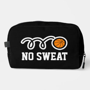 No sweat funny basketball sports toiletry bag kit