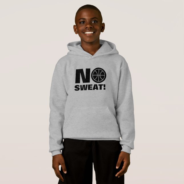 No sweat kids sports hoodie for basketball player (Front Full)