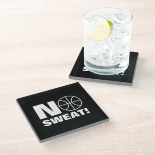 No sweat sports coaster gift for basketball player