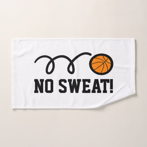 No sweat sports hand towel for basketball player
