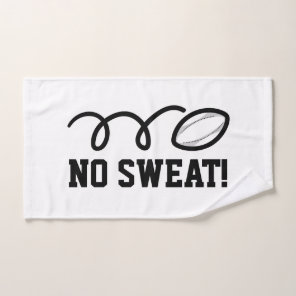 No sweat sports hand towel for rugby player