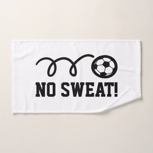 No sweat sports hand towel for soccer player