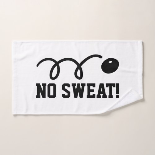 No sweat sports hand towel for squash player
