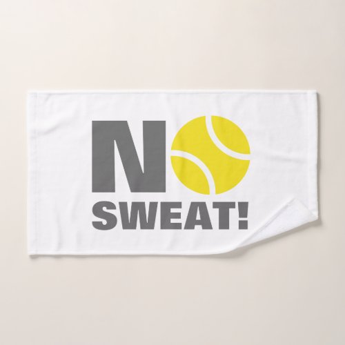 No sweat sports hand towel gift for tennis player