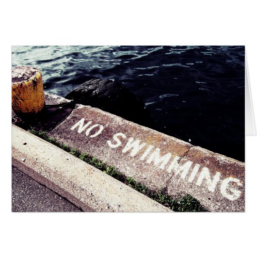 No Swimming Cards (Front Horizontal)