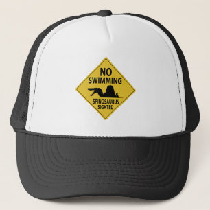 No Swimming – Spinosaurus Sighted Trucker Hat